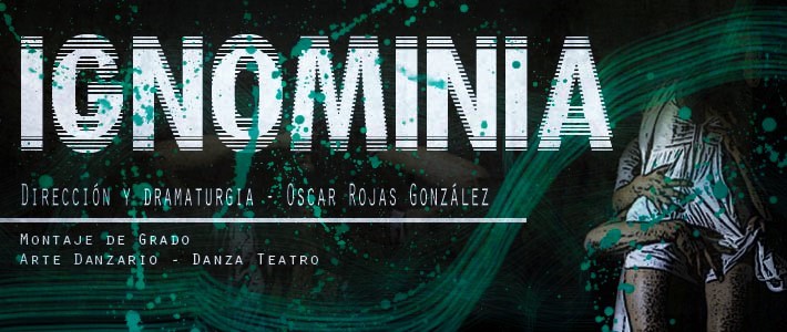 Se ve un poster con texto distorsionado